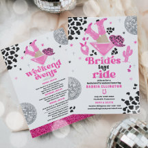 Brides Last Ride Bachelorette Helg Itinerary