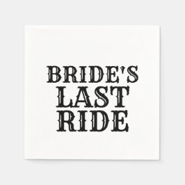 Brides Last Ride Pappersservett