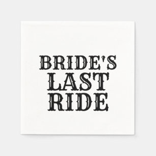 Brides Last Ride Pappersservett