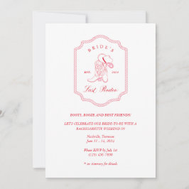 Brides Last Rodeo Bachelorette Party Inbjudningar