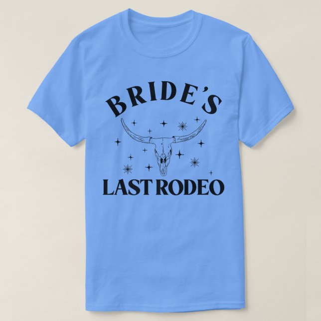 Brides Last Rodeo Möhippa Bachelorette Party Match T Shirt (Design framsida)