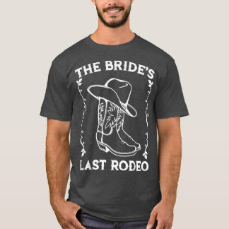 Brides Last Rodeo Möhippa Bachelorette Party Vinta T Shirt