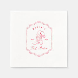 Brides Last Rodeo Pappersservett