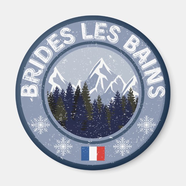 Brides Les Bains Station de Ski Magnet (Framsidan)