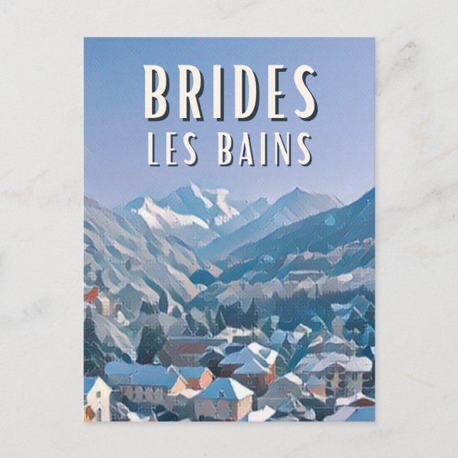 Brides les Bains Station de ski Vykort (Framsida)