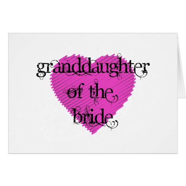 Brides mordotter hälsningskort (Framsidan Horizontal)