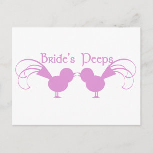 Brides Peeps/ Rosa Vykort