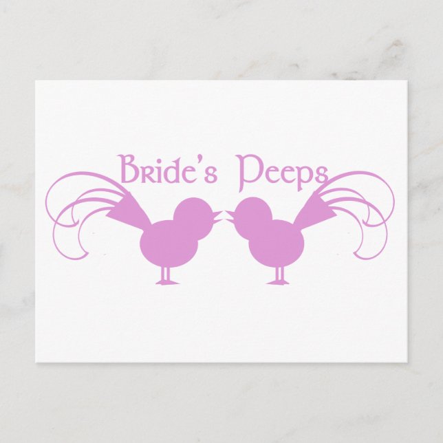 Brides Peeps/ Rosa Vykort (Framsida)