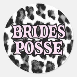 Brides Posse Runt Klistermärke