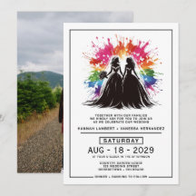 Brides Rainbow Burst Bröllop