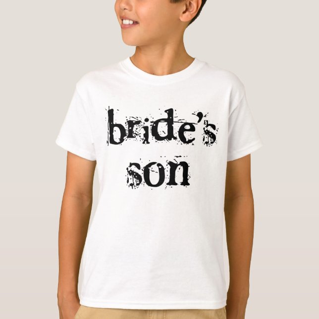 Brides Son Black Text T-shirt (Framsida)