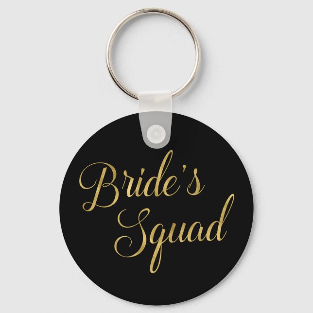 Brides Squad Bridesmaid Gift Nyckelring (Framsida)