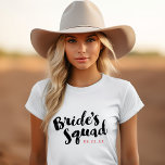 Brides Squad Personlig Brudens sida Tanker Tröja<br><div class="desc">Anpassningsbar brudens sida utlöser och tanker med "Torgrafik" i ett snyggt-penselskript. Anpassa den med bröllop-datum,  bröllop-hashtagg,  namn eller annan anpassningsbar. Perfektens gåva till brud,  brudgumm och bröllopsfest till bära medan du får redo på din bröllopsdag!</div>