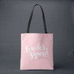 Brides Squad Personlig Brudens sida Tote Tygkasse<br><div class="desc">Anpassningsbar brudens sida tote bags med "Torgrafik" i snyggtens penselskript. Anpassa den med bröllop-datum,  bröllop-hashtagg,  namn eller annan anpassningsbar. Chicen kan skrivas ut på baksidan. Perfektens gåva till brud,  brudgumm och bröllopsfest!</div>