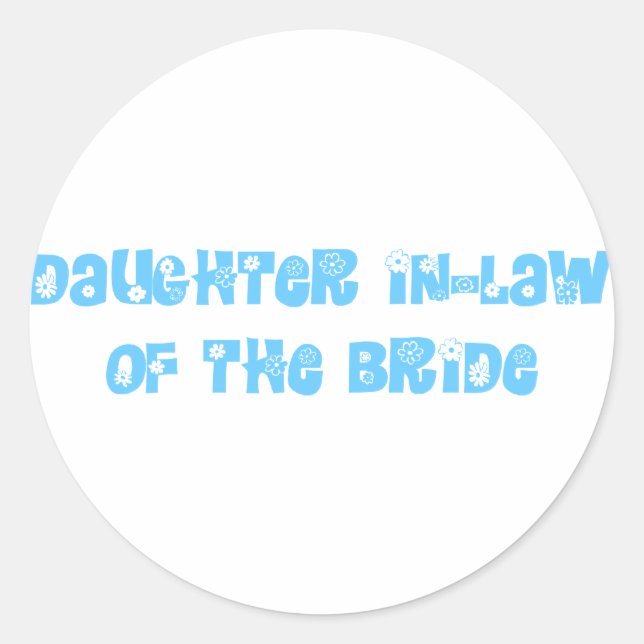 Brides svärdotter runt klistermärke (Framsida)