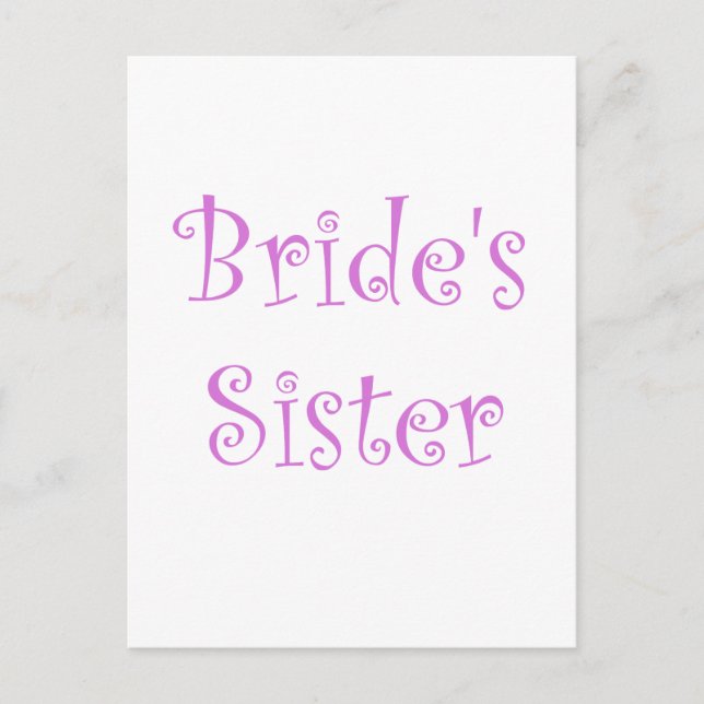 Brides syster vykort (Framsida)