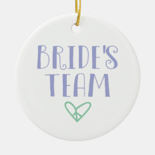 Brides team julgransprydnad keramik