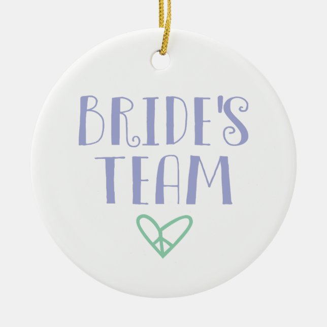Brides team julgransprydnad keramik (Framsidan)