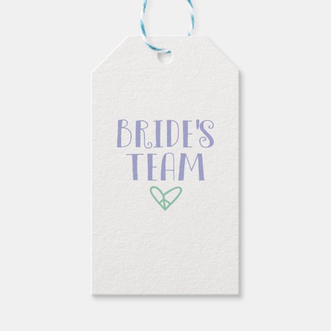 Brides team presentetikett (Framsidan)
