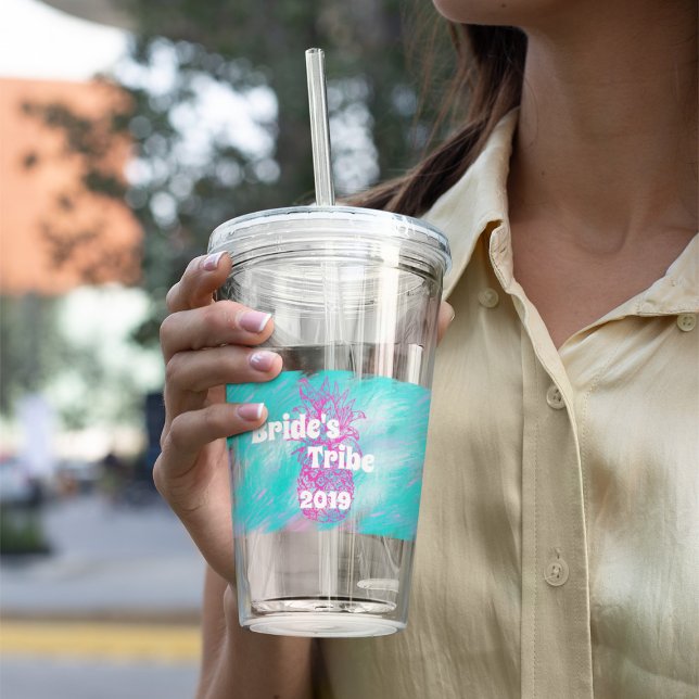 Brides Tribe Bridesmaids Gift med Namn Take Away Mugg (Skapare uppladdad)