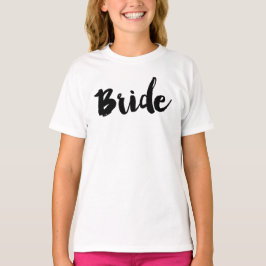 Brides Typography Calligaphy Hand Lettered Dress Tee