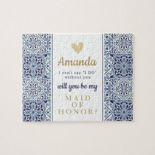 Bridesmai eller Maid of honor frieri pussel