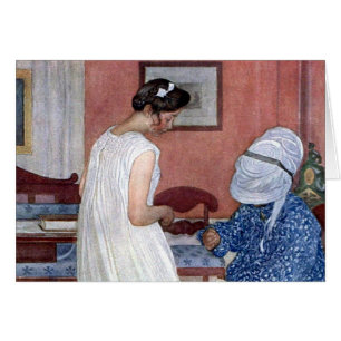 Bridesmaid 1910 hälsningskort