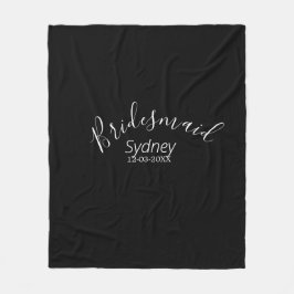 Bridesmaid bachelorette party add name modern fleecefilt