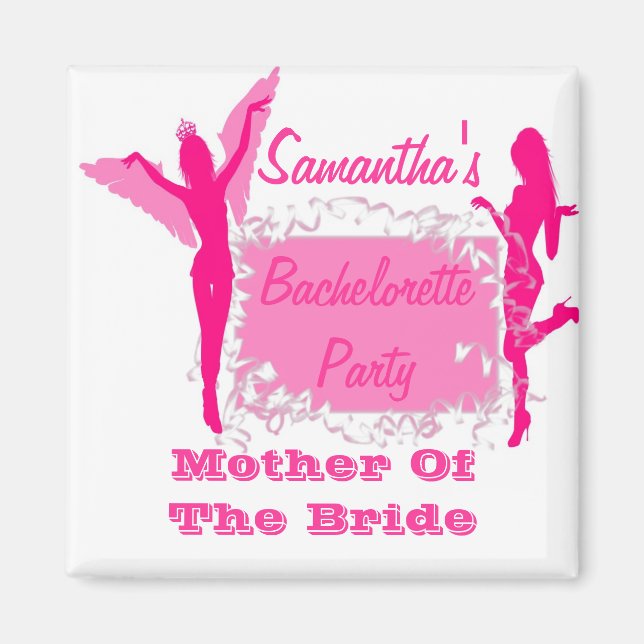 Bridesmaid bachelorette Party Magnet (Framsidan)