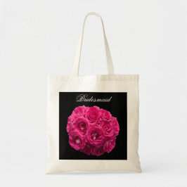 Bridesmaid Bag - Rosa ros Tygkasse