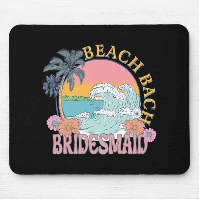 Bridesmaid Beach Bride Squad Retro Bacheloret Musmatta (Framsidan)