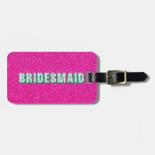 Bridesmaid Bling i Rosa Bagagebricka