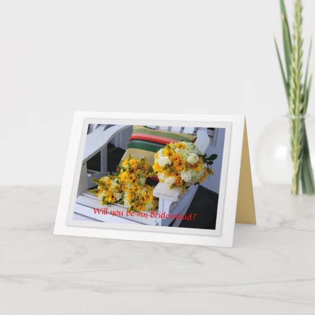 Bridesmaid, Bouquets, Adirondack Ordförande Inbjudan (Framsida)