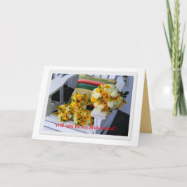 Bridesmaid, Bouquets, Adirondack Ordförande Inbjudan
