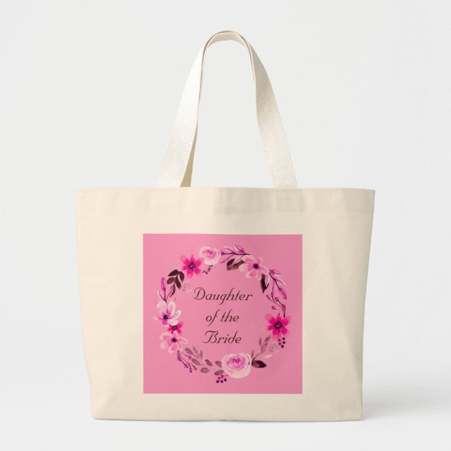 Bridesmaid Bride Budens mamma Groom Jumbo Tygkasse (Framsidan)