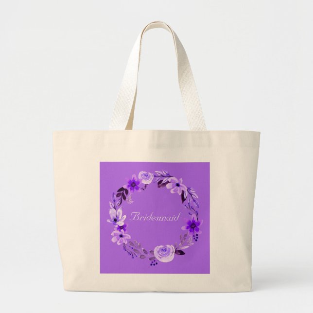 Bridesmaid Bride Budens mamma Groom Jumbo Tygkasse (Framsidan)
