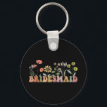 Bridesmaid Bride I Do Crew Wildblommor Bachelorett Nyckelring<br><div class="desc">Bridesmaid Bride I Do Crew Wildblommor Bachelorette Party</div>
