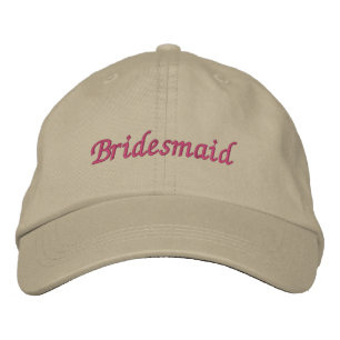 Bridesmaid Broderad Keps