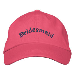 Bridesmaid Bröllop Broderad Keps