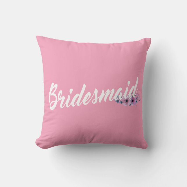 Bridesmaid Bröllop Calligraphy | DEKORATIV KUDDE (Framsida)