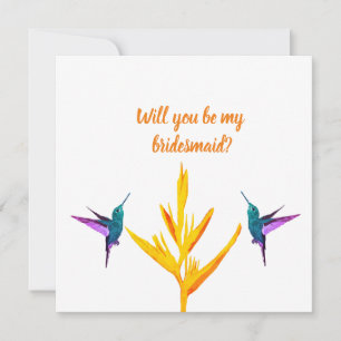 Bridesmaid Bröllop Card Inbjudningar