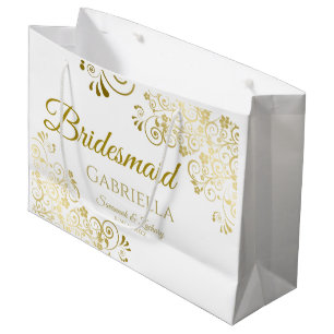 Bridesmaid Bröllop Gift Bag - stor