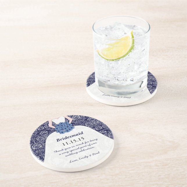 Bridesmaid Bröllop Gown Underläggs Underlägg Sandsten (Sidan)