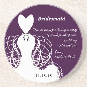 Bridesmaid Bröllop Gown Underläggs Underlägg Sandsten