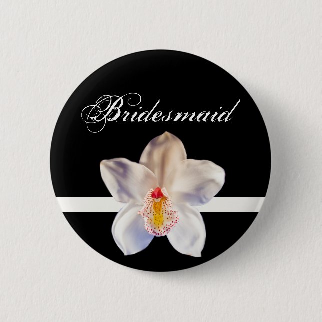 Bridesmaid Bröllop ID Badge Knapp (Framsida)