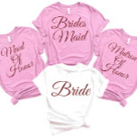 Bridesmaid Brudens sida Bachelorette Maid of honor T Shirt<br><div class="desc">Blyskjortor,  mosaikskjortor,  frieri t-shirt,  brudens sida-T,  maid of honor-skjorta,  bachelorette-partiskjortor.</div>