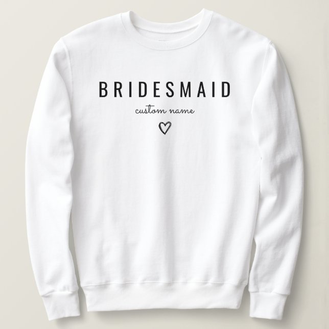 Bridesmaid Brudens sida Maid of honor Frieri box T Shirt (Design framsida)