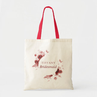 Bridesmaid Burgundy Beauty Tygkasse