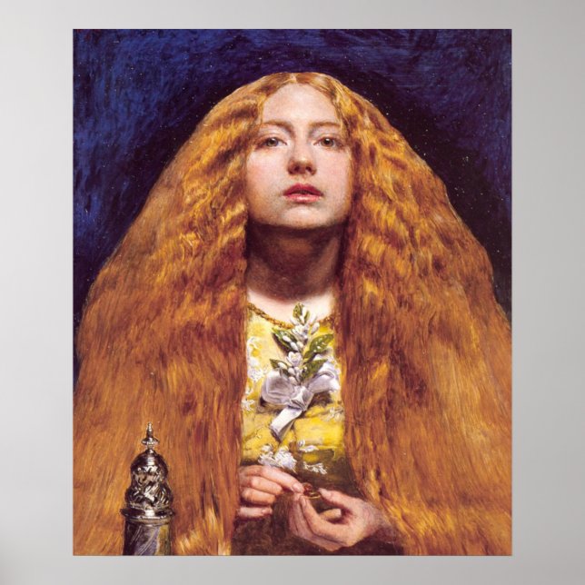 Bridesmaid, c.1851 av John Everett Millais Poster (Framsidan)