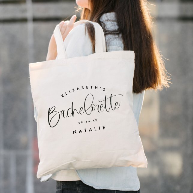 Bridesmaid Calligraphy Bröllop Tygkasse (Skapare uppladdad)